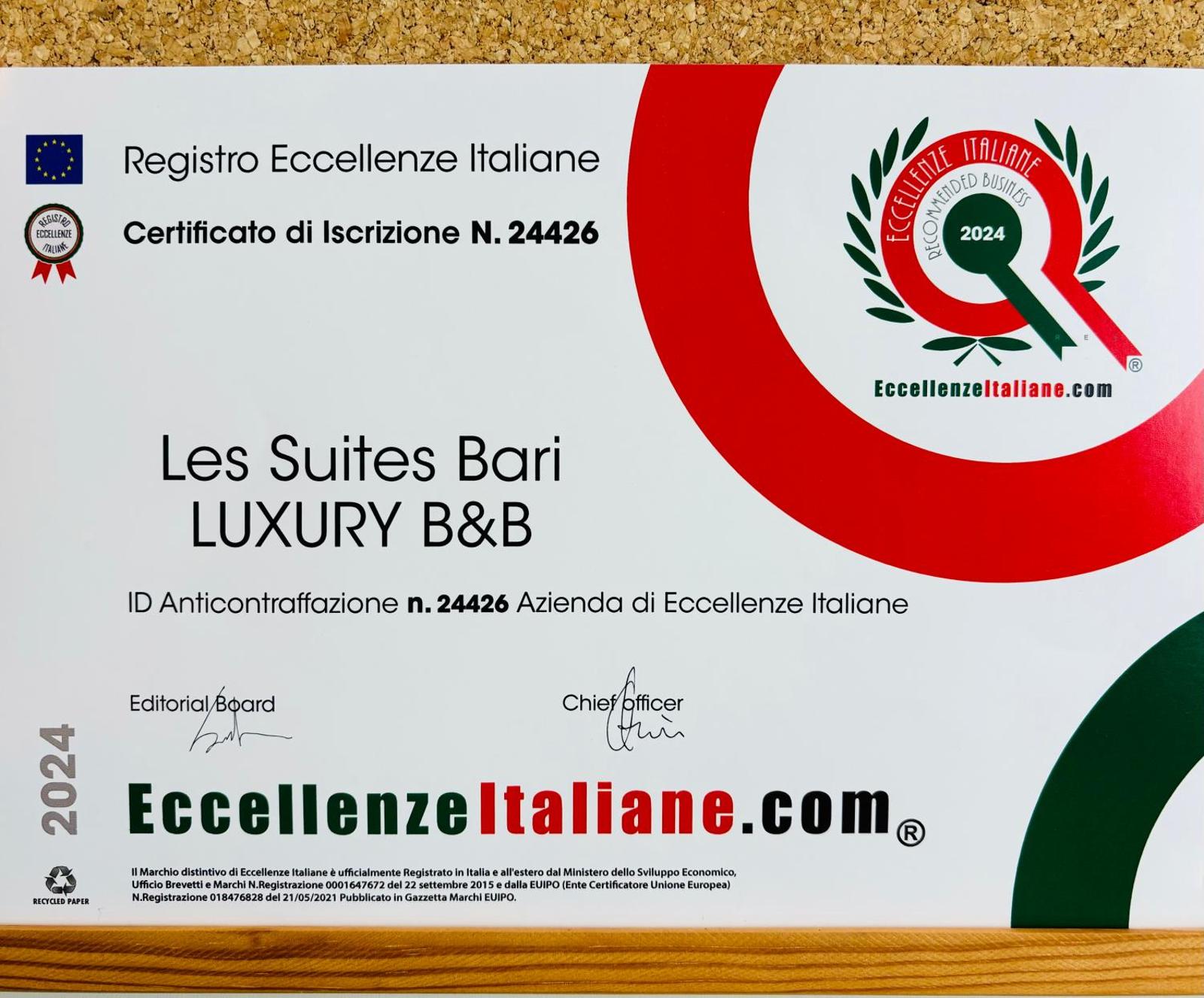 Les Suites Luxury Bari Certified Italian Excellence